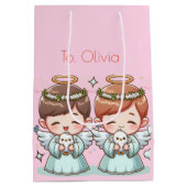 二人の天の保護者 ミディアムペーパーバッグ (裏面)