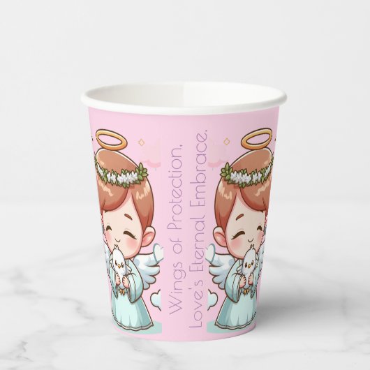 二人の天の保護者 紙コップ (左)