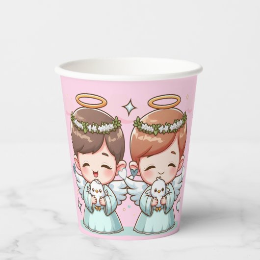 二人の天の保護者 紙コップ (正面)