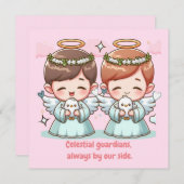 二人の天の守護者 招待状 (正面/裏面)