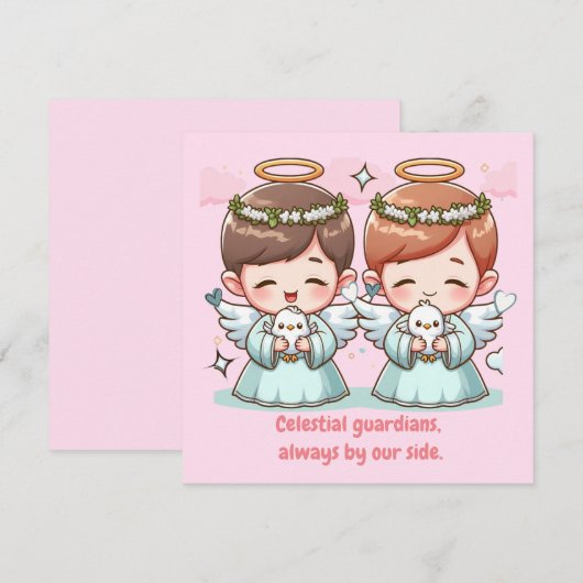 二人の天の守護者 招待状 (正面/裏面)