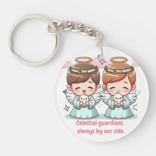 二人の天人 キーホルダー (正面)