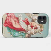 二人の天使が小さな子供を守る Case-Mate iPhoneケース (裏面(横))