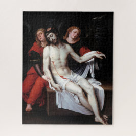 二人の天使に支えられた死んだキリスト（リバルタ） ジグソーパズル