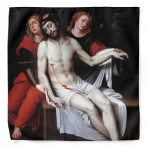 二人の天使に支えられた死んだキリスト（リバルタ）