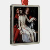 二人の天使に支えられた死んだキリスト(リバルタ) メタルオーナメント (右)