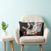 二人の天使に支えられた死んだキリスト（リバルタ） ランバークッション (椅子)