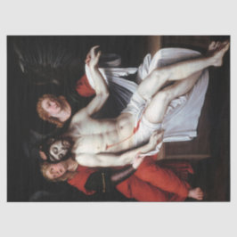 二人の天使に支えられた死んだキリスト（リバルタ） 薄葉紙