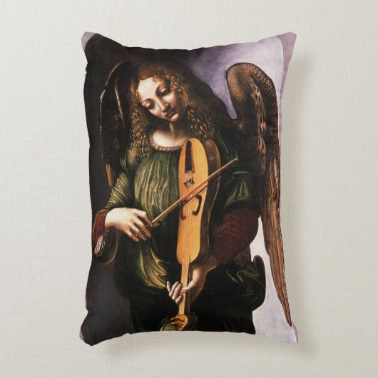 『二人の天使』(ふたりのてんし、英: Two Different Angels)レオナルド・ダ・ヴィ アクセントクッション (正面(垂直))