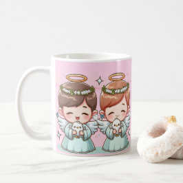 二人の天界の守護者 コーヒーマグカップ