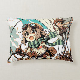 二人の女が船を出す アクセントクッション