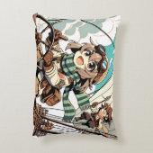 二人の女が船を出す アクセントクッション (裏面(縦))