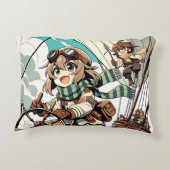 二人の女が船を出す アクセントクッション (裏面)