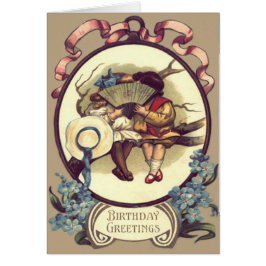 二人の女の子が木の間でチャットをする