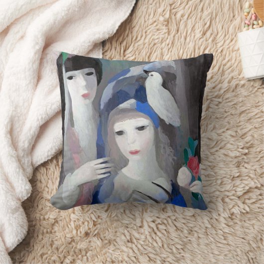 『二人の女性と クッション (ブランケット)