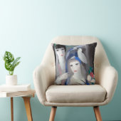 『二人の女性と クッション (椅子)