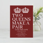 二人の女王がペアゲイレズ結婚ン 案内状 (スタンド正面)