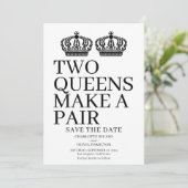 二人の女王がペアゲイレズ結婚ン 案内状 (スタンド正面)