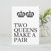 二人の女王がペアゲイレズ結婚ン 案内状 (スタンド正面)