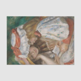 二人の女読の子のオーギュストルノアールアート 薄葉紙