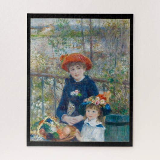 『二人の姉妹(テラス上)』 ジグソーパズル (縦)