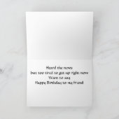 「二人の小さな子豚」はこう言う**ハッピーバースデー・フレンド** カード (内部)