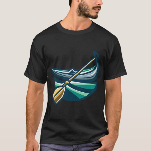 二人の従兄弟がボートを漕ぐ Tシャツ (正面)