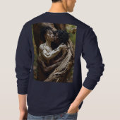 二人の恋人:一人の白人、一人の黒人の少女' Tシャツ (裏面)