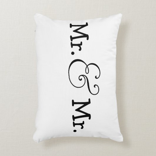 二人の新郎のゲイの贈結婚り物 アクセントクッション (正面(垂直))