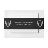 二人の新郎 ゲイ タキシード 結婚式 招待状ベリーバンド (正面例)