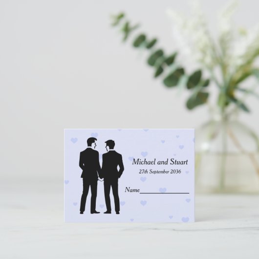 二人の新郎 プレイスカード (スタンド正面)