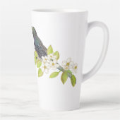 二人の星が咲く枝の上に春 カフェラテマグ (右)