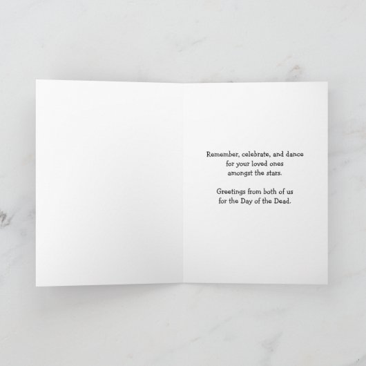 二人の死んだ挨拶の日 カード (内部)