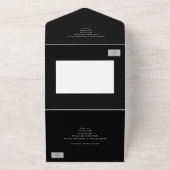 二人の王がペアゲイ結婚 オールインワン招待状 (外側)