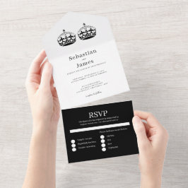 二人の王がペアゲイ結婚 オールインワン招待状