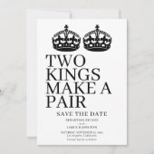 二人の王がペアゲイ結婚 案内状 (正面)