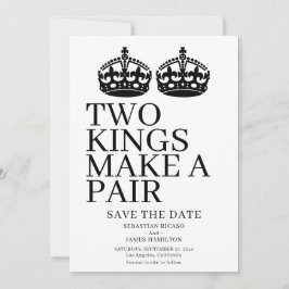 二人の王がペアゲイ結婚 案内状