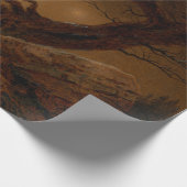 二人の男が夜の月を見る ラッピングペーパー (角)