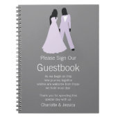 二人の結婚花嫁のゲストブック。 ノートブック (正面)