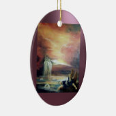 二人の聖ヨハネとエンジェル落ちたー セラミックオーナメント (右)