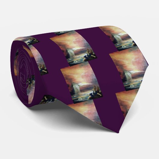 二人の聖ヨハネとエンジェル落ちたー ネクタイ (ロール)