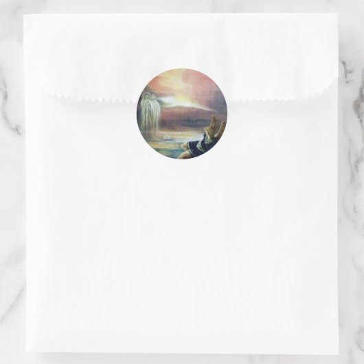 二人の聖ヨハネとエンジェル落ちたー ラウンドシール (バッグ)