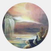 二人の聖ヨハネとエンジェル落ちたー ラウンドシール (正面)