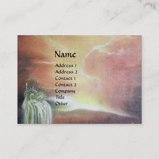 二人の聖ヨハネとエンジェル落ちたー 名刺 (正面)