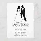 二人の花嫁が日付を結婚守る 案内ポストカード (正面)