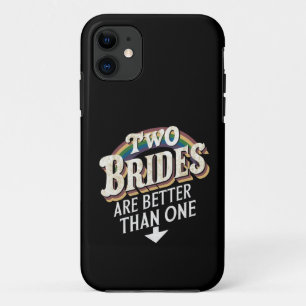 二人の花嫁は一人より良い レズビアン ウェディング iPhone 11 ケース