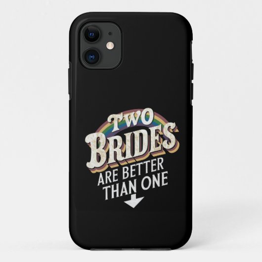 二人の花嫁は一人より良い レズビアン ウェディング Case-Mate iPhoneケース (裏面)