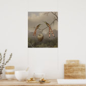 二人の若いハチドリ ポスター (キッチン)