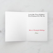 二人の警部探偵クリスマスカード カード (内部)