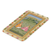 二人の貴族が小C座の風景に座っていた マグネット (左側)